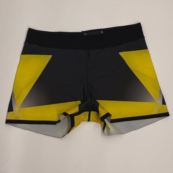 ultracor Pants - Ultracor Boa Biker Shorts Women's Small Black Yellow Geometric Print NWOT